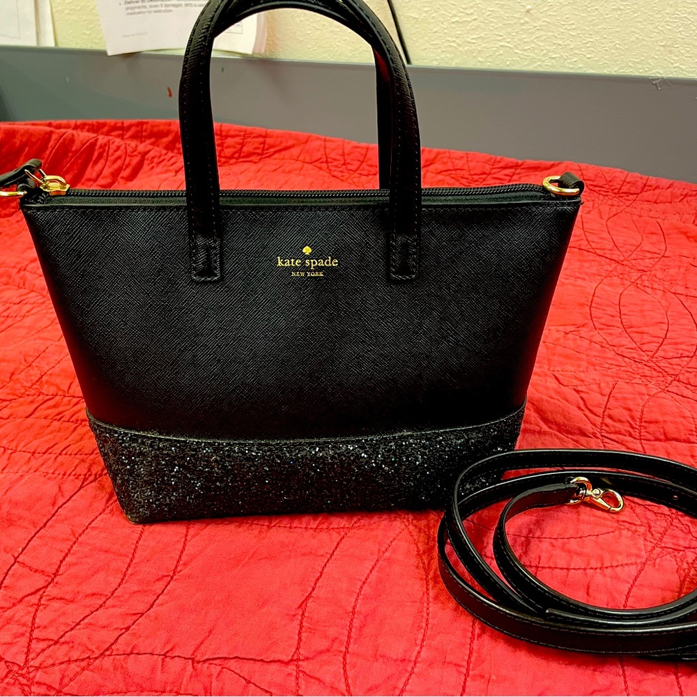 GUC mini Kate Spade glitter satchel